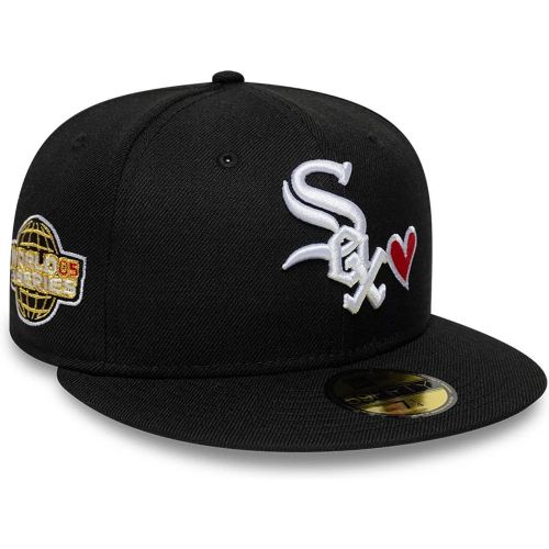 Casquette 59FIFTY Fitted MLB Coeur Chicago White Sox Noir unisex - New Era Cap - Modalova