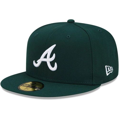 Casquette 59FIFTY Fitted Atlanta Braves MLB Vert foncé unisex - New Era Cap - Modalova