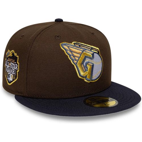 Casquette 59FIFTY Fitted Cleveland Guardians MLB Cooperstown Marron unisex - New Era Cap - Modalova