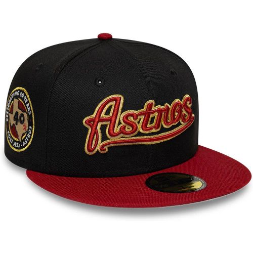 Casquette 59FIFTY Fitted Houston Astros MLB Cooperstown Noir unisex - New Era Cap - Modalova