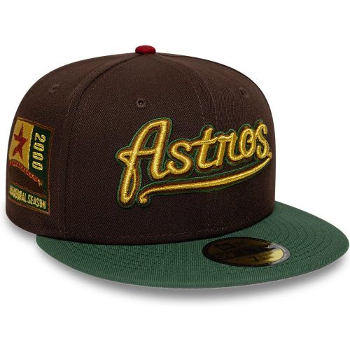Casquette 59FIFTY Fitted Houston Astros MLB Cooperstown Marron foncé unisex - New Era Cap - Modalova