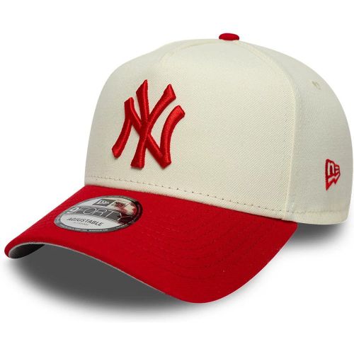 Casquette 9FORTY A-Frame New York Yankees MLB Chrome Scarlet Crème unisex - New Era Cap - Modalova