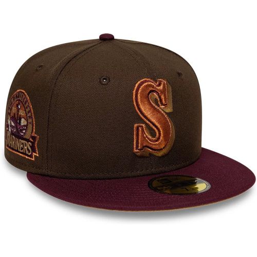 Casquette 59FIFTY Fitted Seattle Mariners MLB Cooperstown Marron foncé unisex - New Era Cap - Modalova