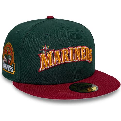 Casquette 59FIFTY Fitted Seattle Mariners MLB Cooperstown Vert foncé unisex - New Era Cap - Modalova