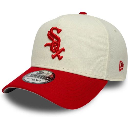 Casquette 9FORTY A-Frame Chicago White Sox MLB Chrome Scarlet Crème unisex - New Era Cap - Modalova