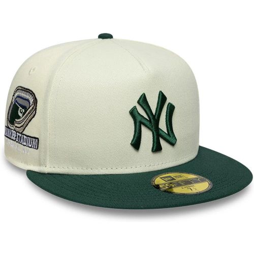 Casquette 59FIFTY A-Frame Fitted New York Yankees MLB Crème unisex - New Era Cap - Modalova