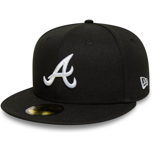 Casquette 59FIFTY Fitted Atlanta Braves MLB Noir unisex - New Era Cap - Modalova
