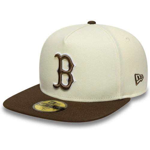 Casquette 59FIFTY A-Frame Fitted Boston Red Sox MLB Crème unisex - New Era Cap - Modalova