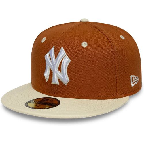 Casquette 59FIFTY Fitted New York Yankees MLB Contrast Marron unisex - New Era Cap - Modalova