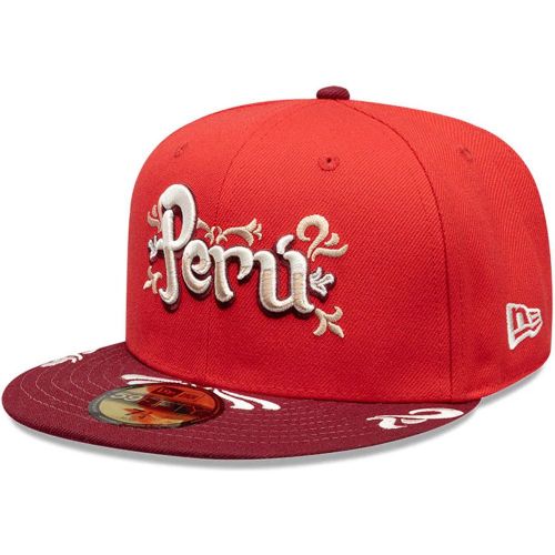Casquette 59FIFTY Fitted New Era Peru rouge unisex - New Era Cap - Modalova