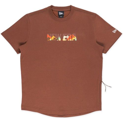T-shirt New Era Mountain Logo Marron unisex - New Era Cap - Modalova