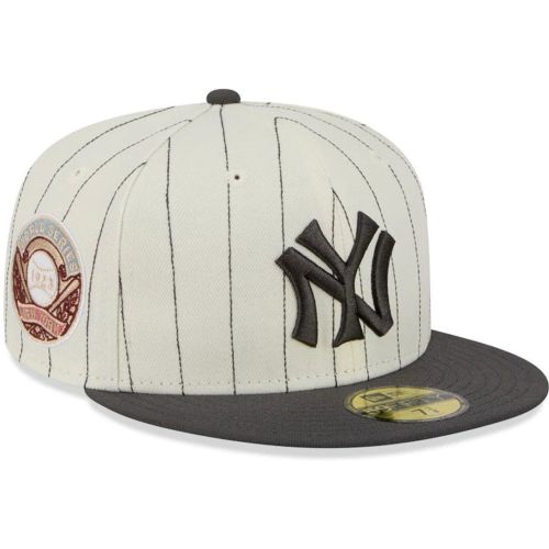 Casquette 59FIFTY Fitted à Rayures New York Yankees MLB Crème unisex - New Era Cap - Modalova