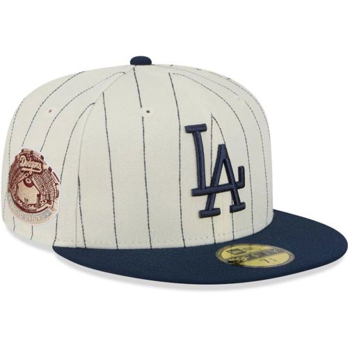 Casquette 59FIFTY Fitted à Rayures LA Dodgers MLB Crème unisex - New Era Cap - Modalova