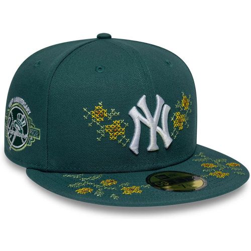 Casquette 59FIFTY Fitted New York Yankees MLB Garden Vert foncé unisex - New Era Cap - Modalova