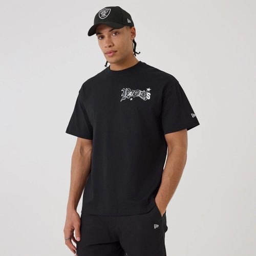 T-shirt Word Art Las Vegas Raiders NFL Noir unisex - New Era Cap - Modalova