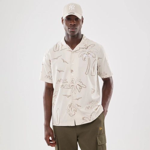 T-shirt à Manches Courtes New Era Resort Couleur Naturelle unisex - New Era Cap - Modalova