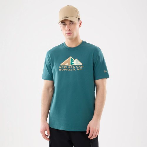 T-shirt New Era Outdoor Mountain Vert foncé unisex - New Era Cap - Modalova