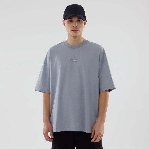 T-shirt Oversize New Era NEC Logo Gris unisex - New Era Cap - Modalova