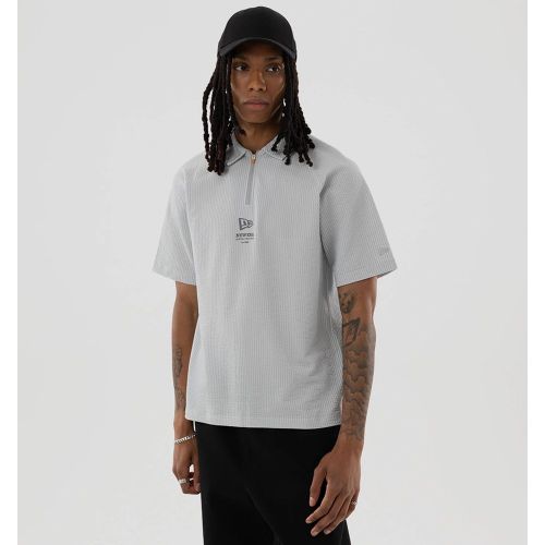 T-shirt Polo New Era Seersucker Gris unisex - New Era Cap - Modalova