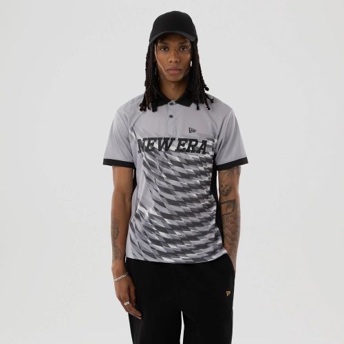 T-shirt Polo New Era Grid Gris unisex - New Era Cap - Modalova