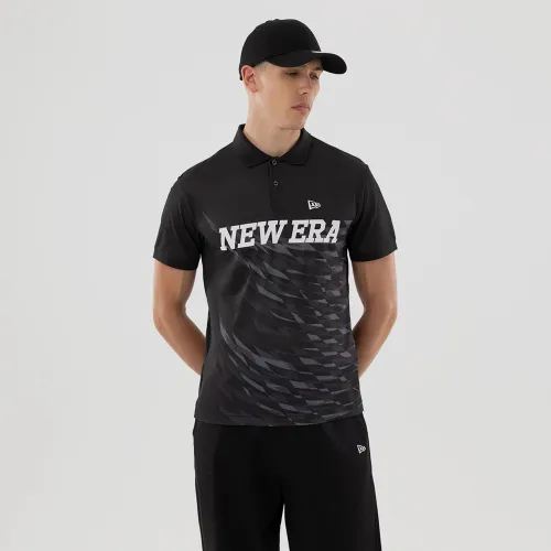 T-shirt Polo New Era Grid Noir unisex - New Era Cap - Modalova