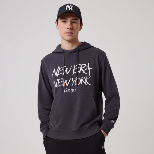 Sweat à capuche Oversize New Era New York Gris foncé unisex - New Era Cap - Modalova