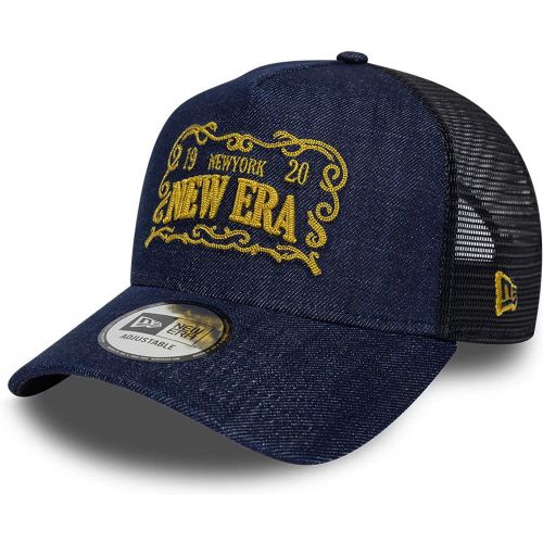 Casquette 9FORTY A-Frame Trucker New Era Frame Logo Bleu Marine unisex - New Era Cap - Modalova