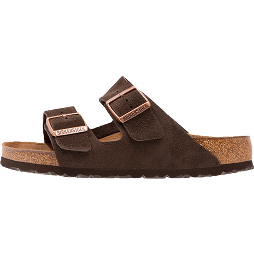 Arizona Suede Leather Soft Footbed Mocha - Birkenstock - Modalova