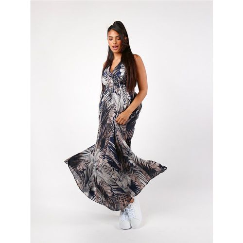 Robe longue à imprimé tropical fluide | Taille: S | Couleur: - My Store - Modalova