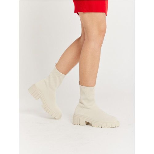Bottines chaussettes blanches | Taille: 37 | Couleur: - My Store - Modalova