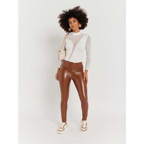 Legging taille haute en simili cuir | Couleur: | Taille: S - My Store - Modalova