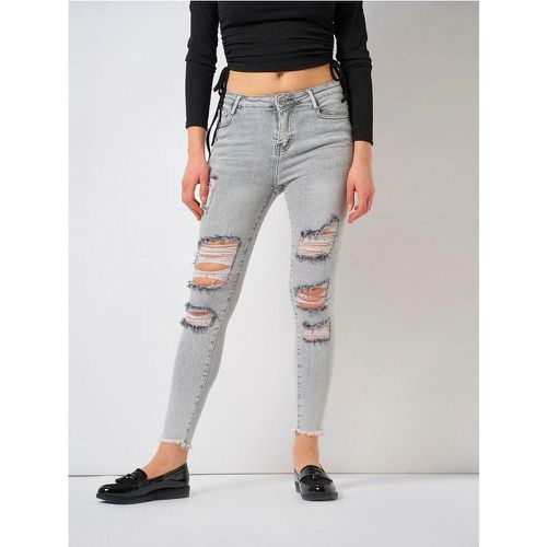 Jeans 5 poches taille haute destroy | Couleur: | Taille: XS - My Store - Modalova