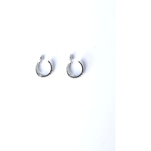 Créoles doubles boucles diamant | Taille: Taille Unique | Couleur: - My Store - Modalova