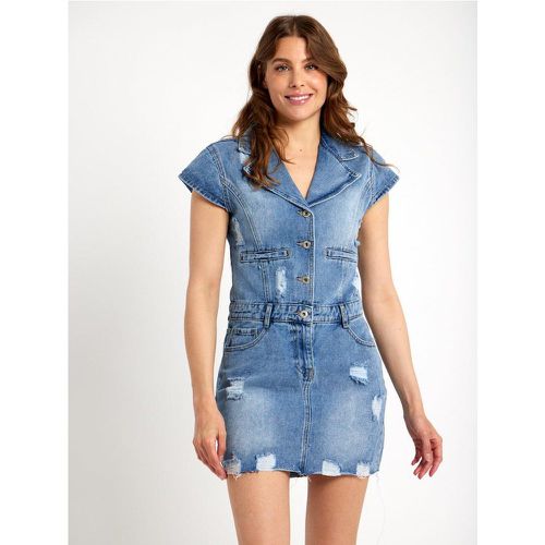 Robe en jean mancheron ceinturée | Couleur: | Taille: L - My Store - Modalova