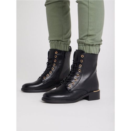 Bottines militaires détails dorés | Couleur: | Pointure: 36 - My Store - Modalova