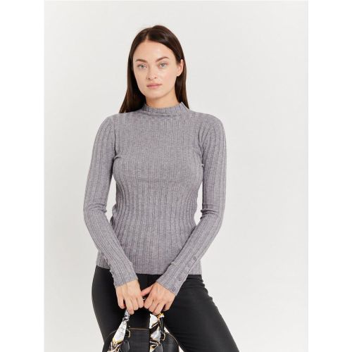 Pull col montant en maille fine côtelée | Couleur: | Taille: Taille unique - My Store - Modalova