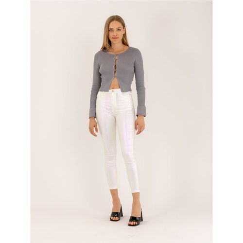 Jean skinny blanc métallisé effet brillant | Couleur: | Taille: S - Naumy - Modalova