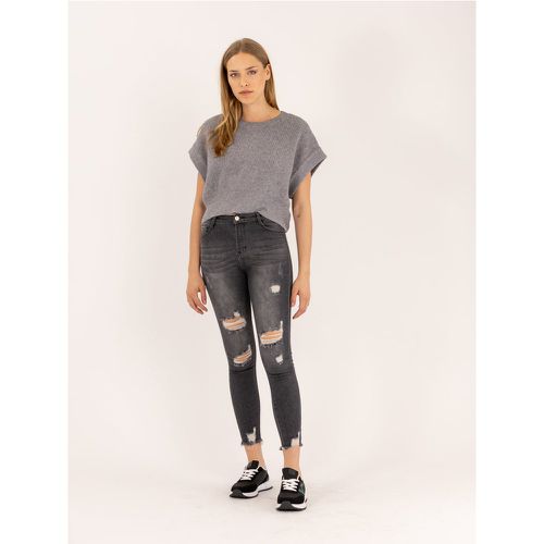 Jean skinny destroy ourlet effiloché | Couleur: | Taille: XS - My Store - Modalova