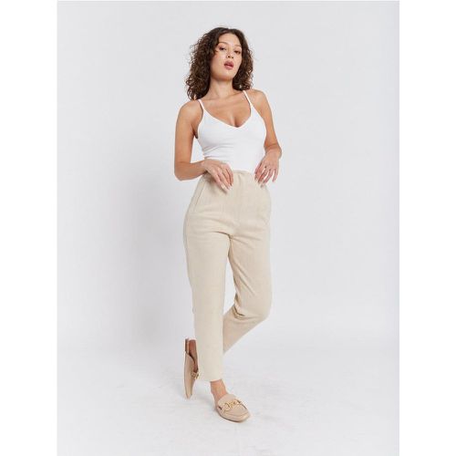 Pantalon droit effet suedine | Couleur: | Taille: S - My Store - Modalova