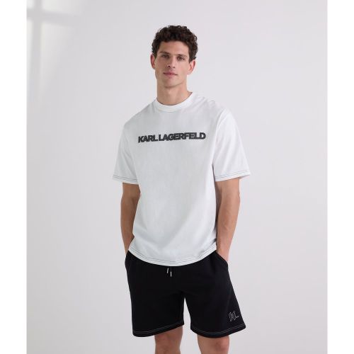 Contrast Stitch T-shirt, , , Taille: Xs - Karl Lagerfeld - Modalova