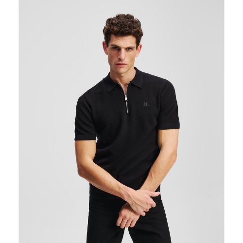 Zip-up Polo Shirt, , , Taille: Xs - Karl Lagerfeld - Modalova