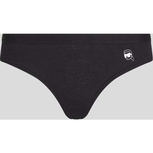 Ikon Ribbed Brazilian Briefs, , , Taille: Xs - Karl Lagerfeld - Modalova