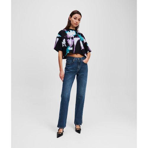 Jean Droit À Taille Haute Avec Ourlet Fendu, , , Taille: 2432 - KL Jeans - Modalova