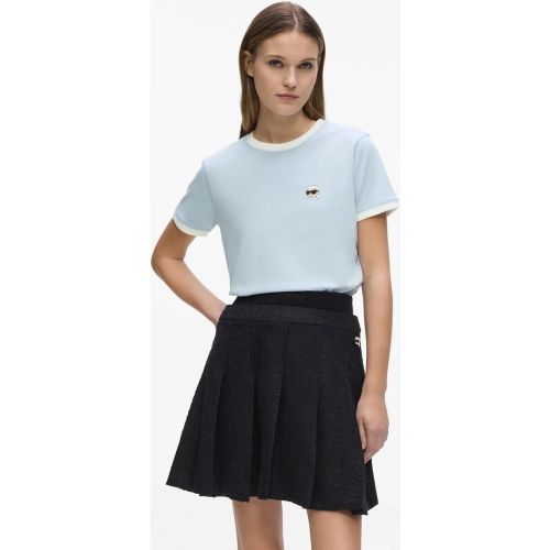 Contrast Piping Ikon T-shirt, , , Taille: Xs - Karl Lagerfeld - Modalova