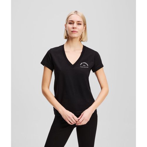 Rue St-guillaume V-neck T-shirt, , , Taille: Xs - Karl Lagerfeld - Modalova