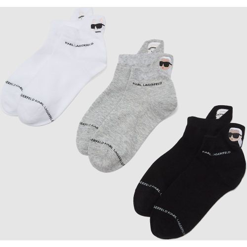 Lot De 3 Paires De Chaussettes Ikon, , //, Taille: 43-46 - Karl Lagerfeld - Modalova