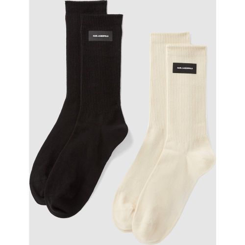 Chaussettes À Logo - Lot De 2 Paires, , -, Taille: One Size - Karl Lagerfeld - Modalova