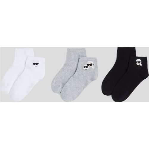 Chaussettes Courtes Ikon - 3-pack, , //, Taille: 39-42 - Karl Lagerfeld - Modalova