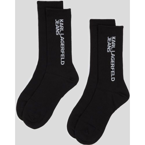 Chaussettes À Logo – Lot De 2 Paires, , , Taille: One Size - KL Jeans - Modalova
