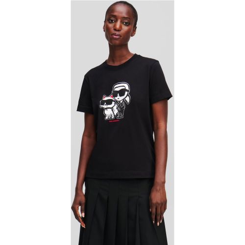 T-shirt Ikon Karl & Choupette, , , Taille: Xs - Karl Lagerfeld - Modalova